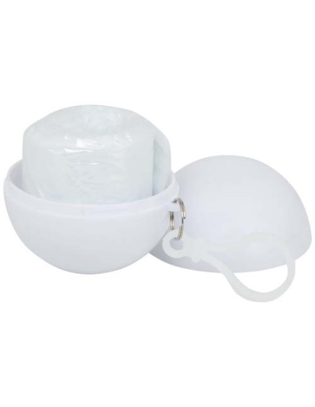 Poncho in contenitore rotondo di plastica con moschettone Fog
