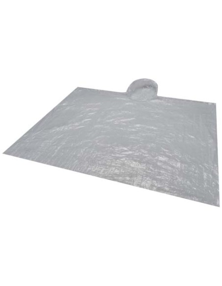 Poncho in contenitore rotondo di plastica con moschettone Fog
