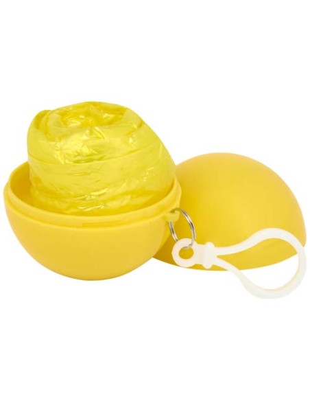 Poncho in contenitore rotondo di plastica con moschettone Fog