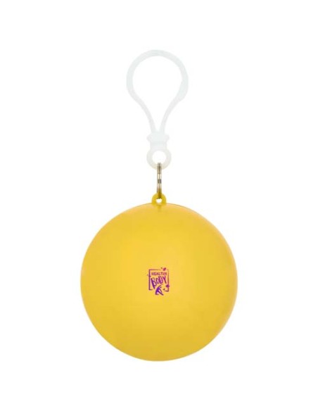 Poncho in contenitore rotondo di plastica con moschettone Fog