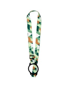Lanyard Lior con stampa a sublimazione e braccialetto in silicone