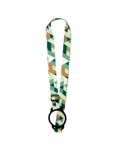Lanyard Lior con stampa a sublimazione e braccialetto in silicone
