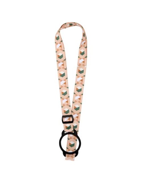 Lanyard per sublimazione in RPET con braccialetto in silicone Lior