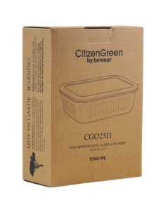 Citizen Green Purlunch: contenitore per il pranzo in vetro borosilicato da 1000 ml