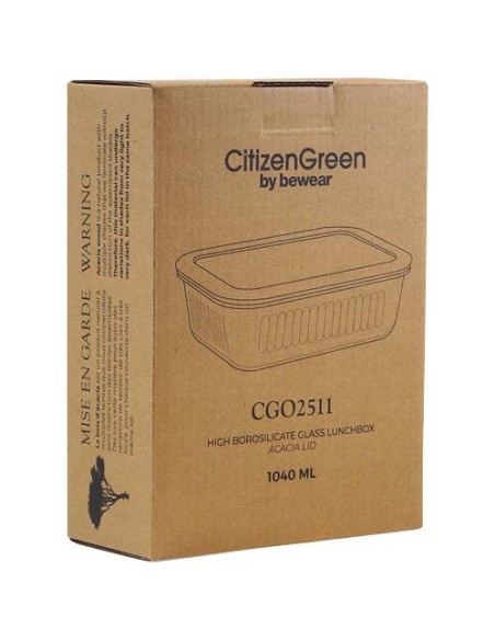 Citizen Green Purlunch: contenitore per il pranzo in vetro borosilicato da 1000 ml