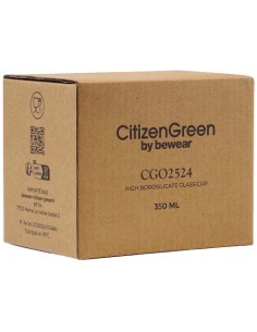 Tazza in vetro borosilicato Citizen Green Purdrink 