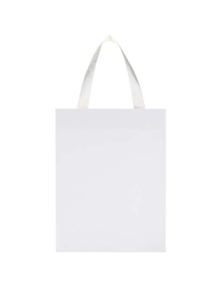 Borsa di carta Smartfold da 230 g/m² con manici a nastro e laminazione lucida - 24 x 10 x 32 cm