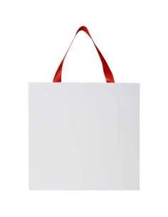 Borsa di carta da 230 g/m² con manici in nastro e laminazione lucida Smartfold - 31 x 12 x 31 cm