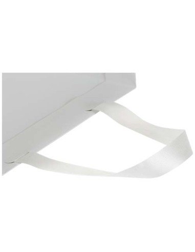 Borsa di carta Smartfold da 230 g/m² con manici in nastro e laminazione opaca - 24 x 10 x 32 cm