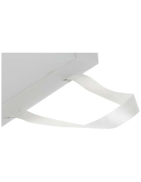 Borsa di carta Smartfold da 230 g/m² con manici in nastro e laminazione opaca - 24 x 10 x 32 cm