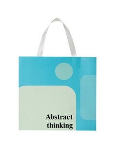 Borsa di carta Smartfold da 230 g/m² con manici in nastro e laminazione opaca - 31 x 12 x 31 cm