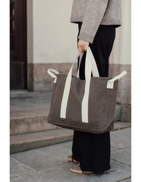 Borsa spiaggia BEAU in rCanvas AWARE™ 400gm2