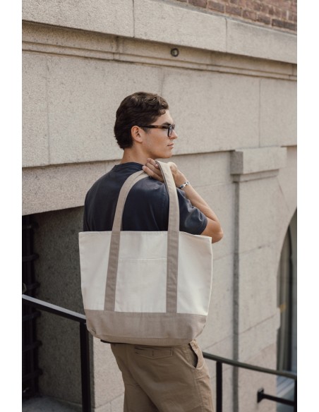 Shopper 350gm2 SHOP LOCAL in cotone riciclato AWARE™