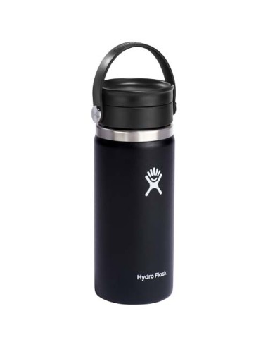 Bicchiere termico Hydro Flask Wide Mouth in acciaio inossidabile da 473 ml con tappo Flex Sip™