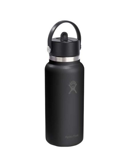 Borraccia termica Hydro Flask Wide Mouth da 946 ml in acciaio inossidabile e tappo con cannuccia