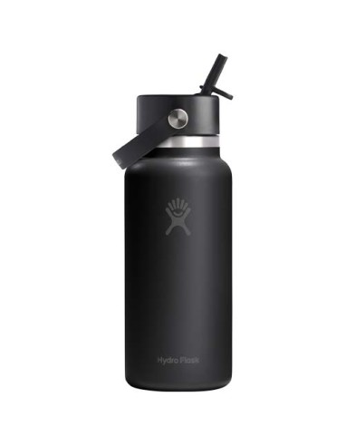 Borraccia termica Hydro Flask Wide Mouth da 946 ml in acciaio inossidabile e tappo con cannuccia