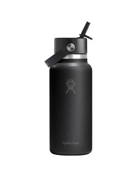 Borraccia termica Hydro Flask Wide Mouth da 946 ml in acciaio inossidabile e tappo con cannuccia