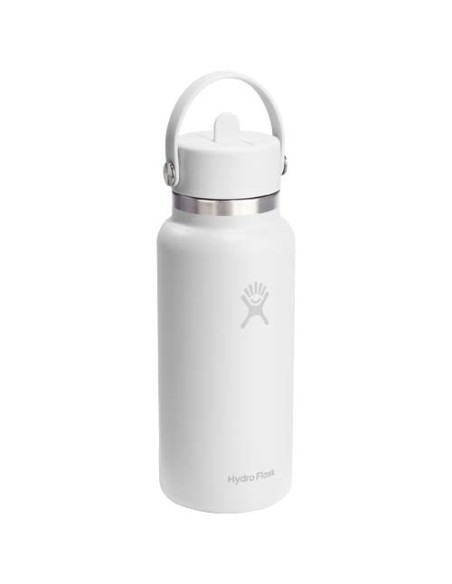 Borraccia termica Hydro Flask Wide Mouth da 946 ml in acciaio inossidabile e tappo con cannuccia