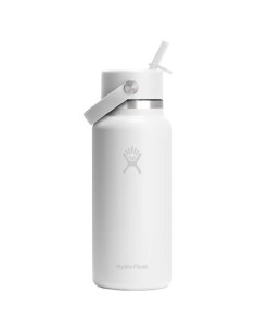 Borraccia termica Hydro Flask Wide Mouth da 946 ml in acciaio inossidabile e tappo con cannuccia