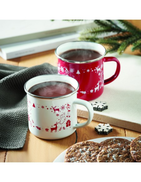 Tazza smaltata natalizia 300ml