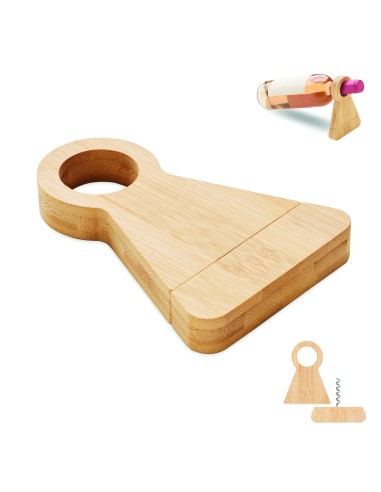 Portabottiglie in bamboo