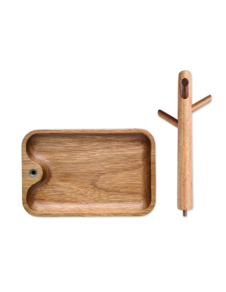 Portachiavi in legno d'acacia