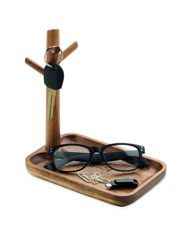 Portachiavi in legno d'acacia