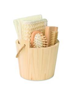Set da bagno in cestino