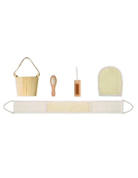 Set da bagno in cestino