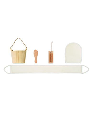 Set da bagno in cestino