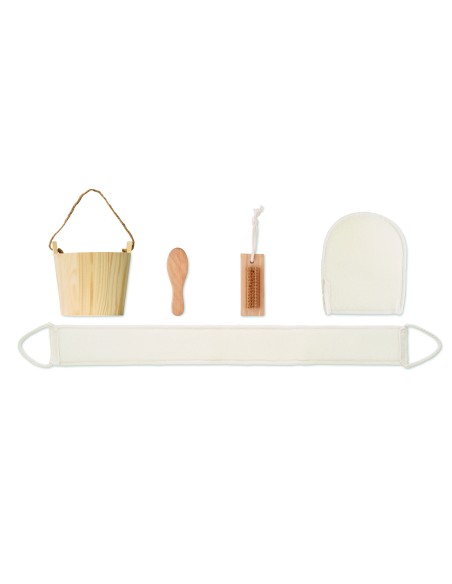 Set da bagno in cestino