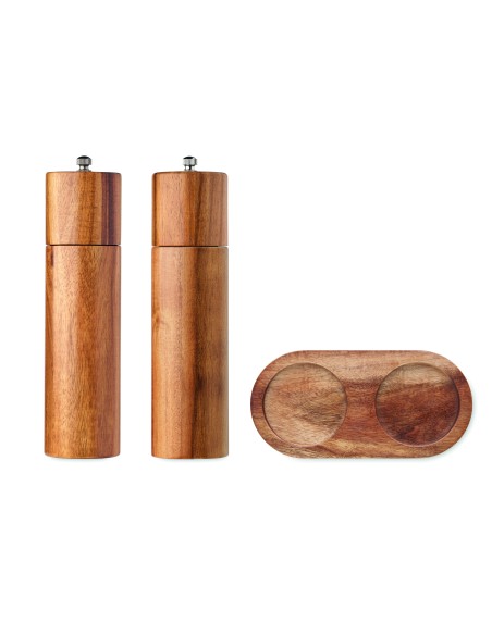 Macina sale e pepe in acacia