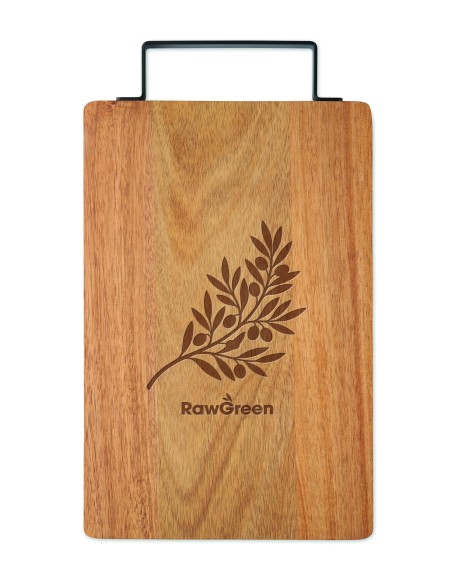 Tagliere in acacia con manico