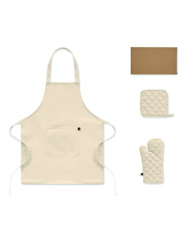 Set cucina in cotone riciclato