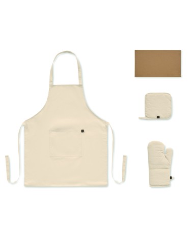 Set cucina in cotone riciclato