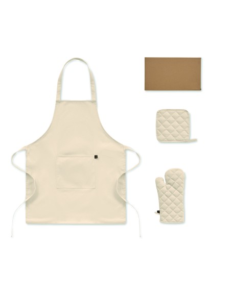Set cucina in cotone riciclato