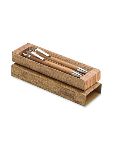 Set penna e matita in legno