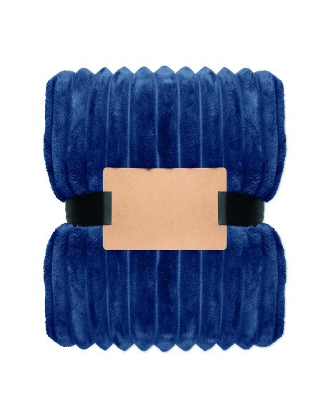 Coperta a righe in pile RPET