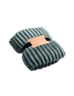 Coperta a righe in pile RPET