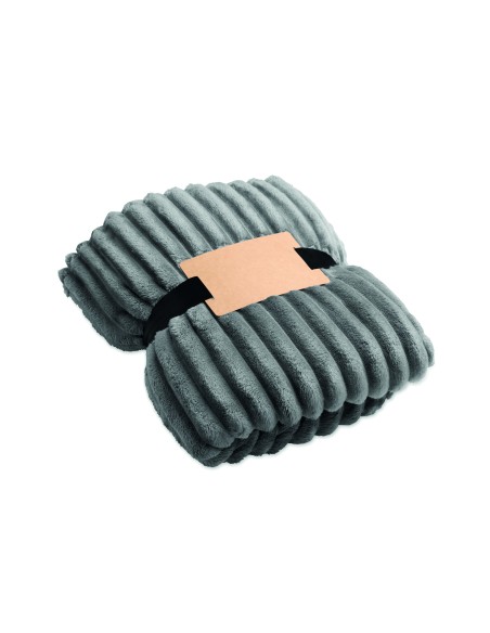 Coperta a righe in pile RPET
