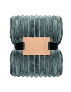 Coperta a righe in pile RPET