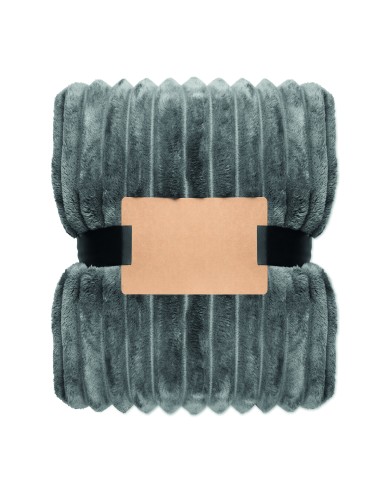 Coperta a righe in pile RPET