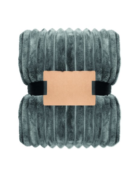 Coperta a righe in pile RPET