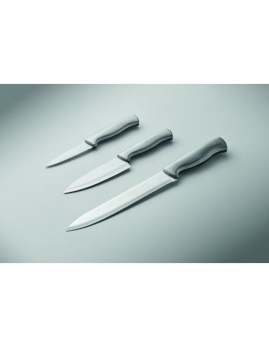 Set 3 coltelli in acciaio inox