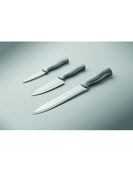 Set 3 coltelli in acciaio inox