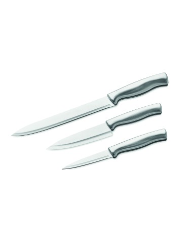 Set 3 coltelli in acciaio inox
