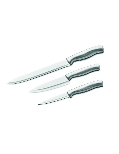 Set 3 coltelli in acciaio inox