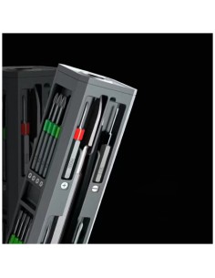 Set di riparazione con cacciaviti da 30 pezzi in custodia di alluminio SCX.design T20