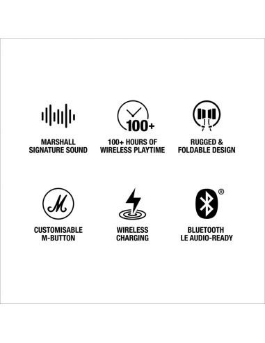 Cuffie Marshall Major V 100H+