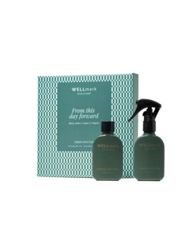 Set regalo Wellmark Tender Affection con spray per ambienti da 50 ml e diffusore da 50 ml